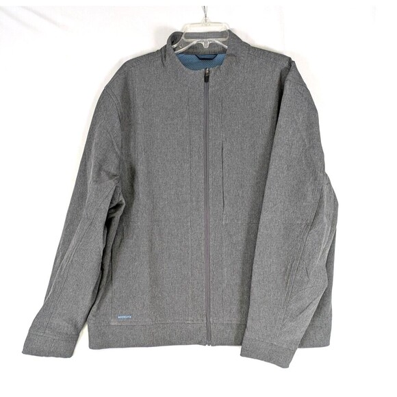 Medelita Quantum Mens Scrub Jacket Gray Full Zip Uniform Bomber Size 2XL - Picture 1 of 12